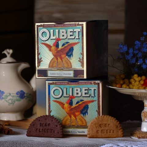 Duo de biscuits demi-lune : extra vanille & chocolat