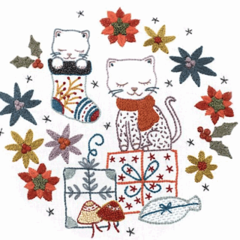 Broderie - Pas de noël sans cadeaux