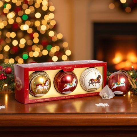 Lot de 3 boules de tisanes de Noël