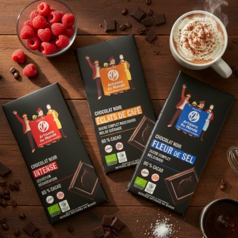 Lot de 3 tablettes chocolat