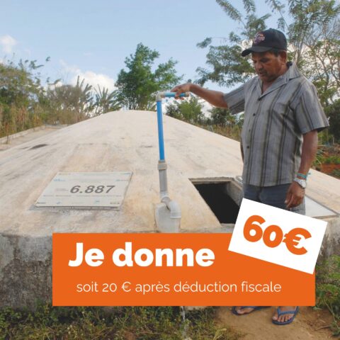 Don de 60 euros - Participation au financement d'un réseau d'irrigation sur 2,5 hectares
