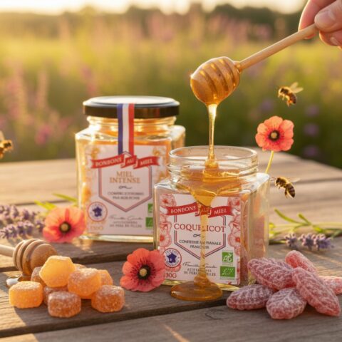 Duo de bonbons au miel