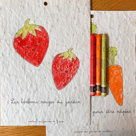 Coloriages à planter « Fruits ; Légumes »
