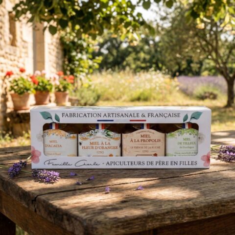 Coffret gourmand de 4 miels