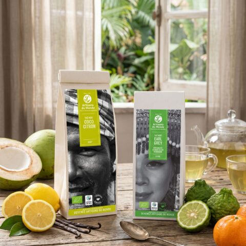 Lot de 2 thés équitable (vert & coco citron)