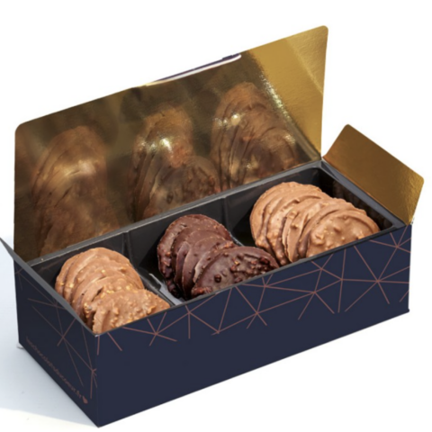 Coffret de tuiles au chocolat